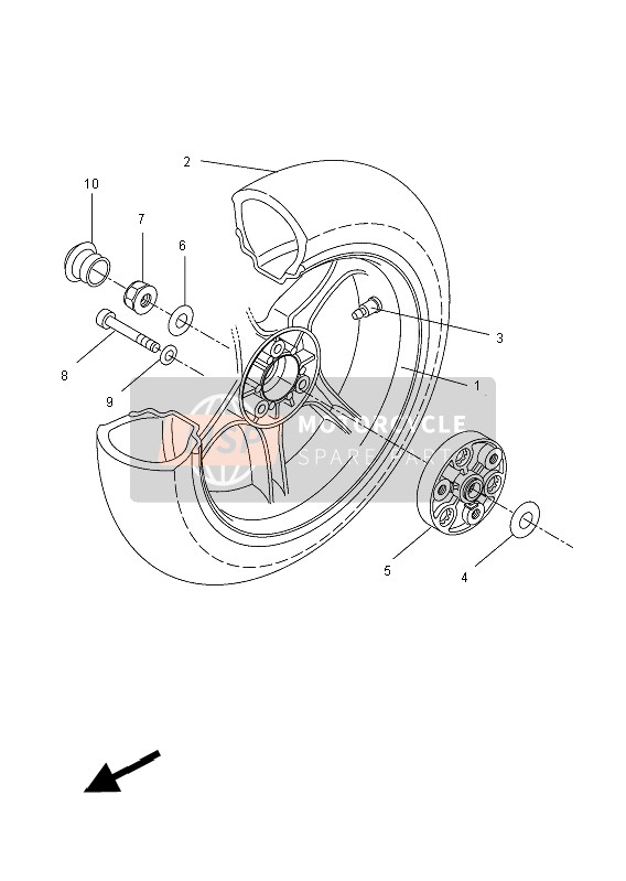 Roue arrière